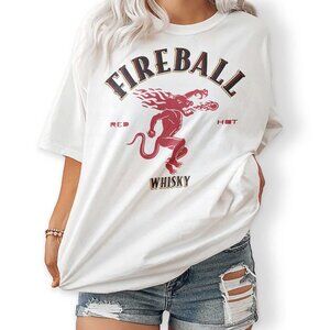 Spicy Dragon Flame Graphic T-Shirt – Unisex Whiskey Inspired Shirt